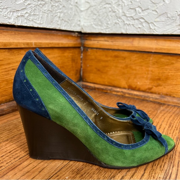 J. Crew | Leather Open Toe Platform Heels - Picture 8 of 14